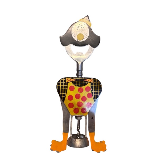 Carlo Gemelli vintage clown bottle opener. Corkscrew wine bottle opener - Picture 3 of 5